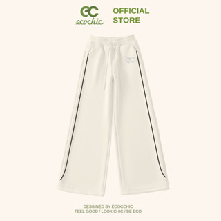 Quần Nỉ LIGHT TRACK PANTS ECOCHIC DELINE Chính Hãng Cao Cấp Phủ Lớp Tuyết Không Nhăn Cạp Cao Thể Thao Năng Động B105
