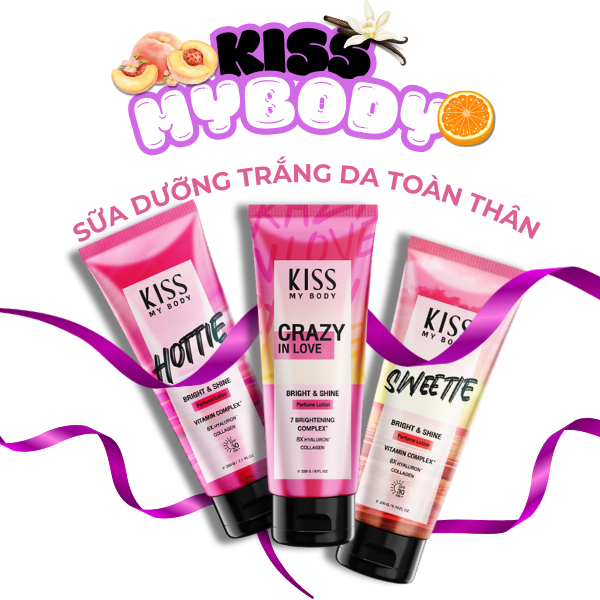 Sữa Dưỡng Trắng Da Toàn Thân Hương Nước Hoa KISS MY BODY