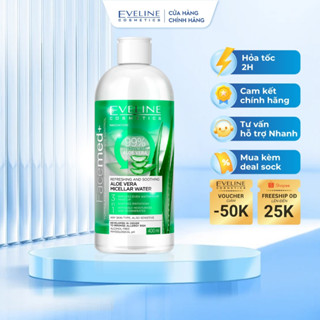 Nước Tẩy Trang EVELINE COSMETICS EVEL5883 Facemed+ Chiết Xuất Lô Hội Làm Dịu Dưỡng Ẩm Da 400ML