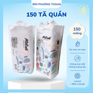 Combo 150 Miếng(3 Bịch) Tã Quần Miobuss Bo Mông Đủ Size. Bỉm Có Dán Sau, Cuộn Bỉm Sau Khi Dùng.