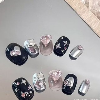móng giả_nail box móng thiết kế đính đá tráng gương
