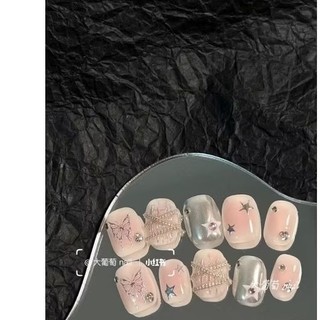 móng giả_nail box móng thiết kế đính đá tráng gương