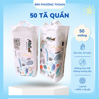 Miobuss 50 Miếng (1 Bịch) Tã quần Bo Mông Đủ Size. Bỉm Có Dán Sau, Cuộn Bỉm Sau Khi Dùng.