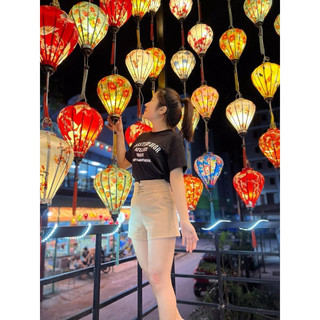 Combo 15c đèn lồng Hoa Văn Hội An 30cm