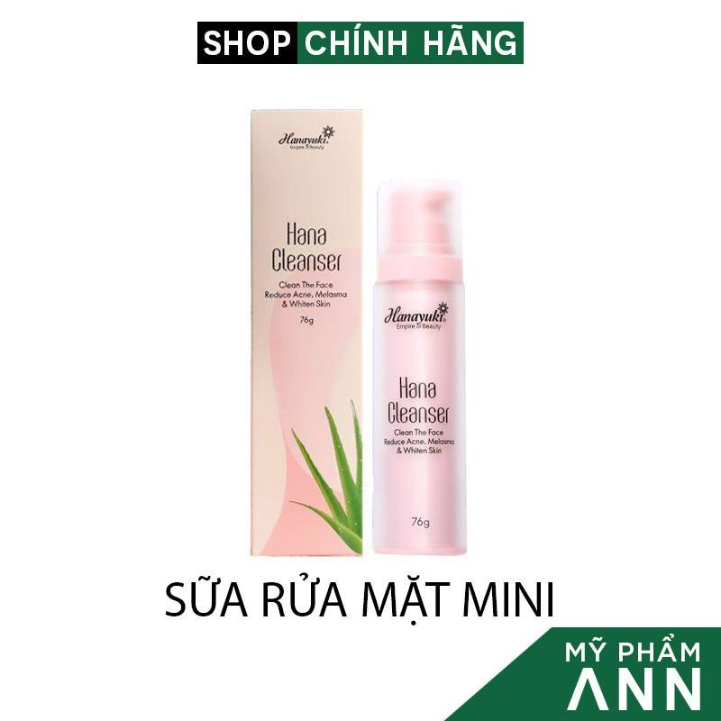 Sữa Rửa Mặt Không Bọt Hana Cleanser Mini Hanayuki Chính Hãng