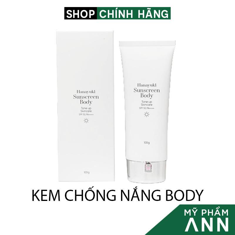 Kem Chống Nắng Body Hanayuki Chính Hãng - Bảo Vệ Makeup Nâng Tone Da