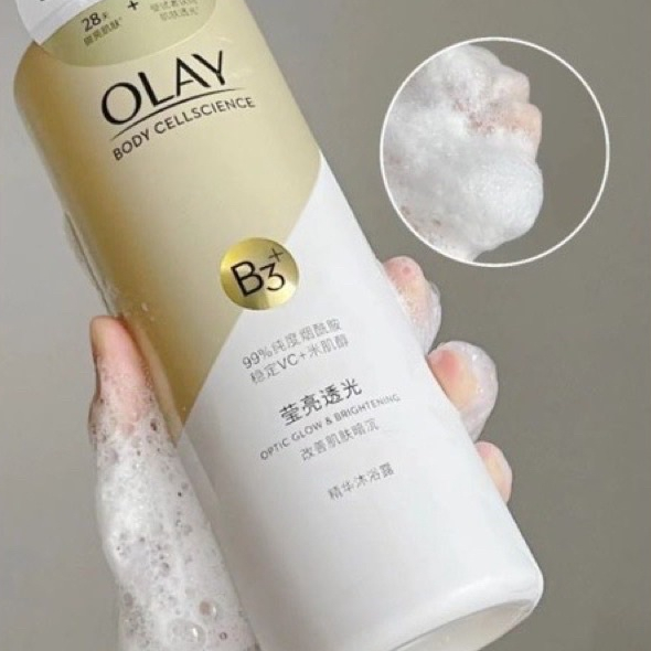 Sữa Tắm Trắng Da Olay B3+ Kết Hợp Vitamin C - Sữa Tắm Trắng Da Olay Nội Địa Trung