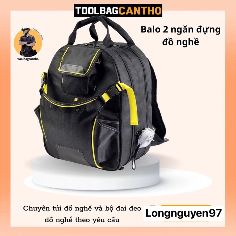 Balo đồ nghề có 2 ngăn để đồ nghề ( mẫu mới không có logo)