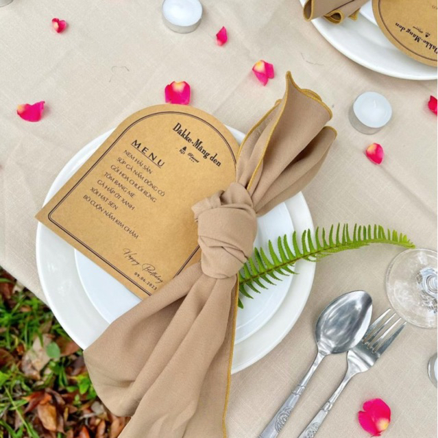 MENU ĐỂ BÀN TIỆC