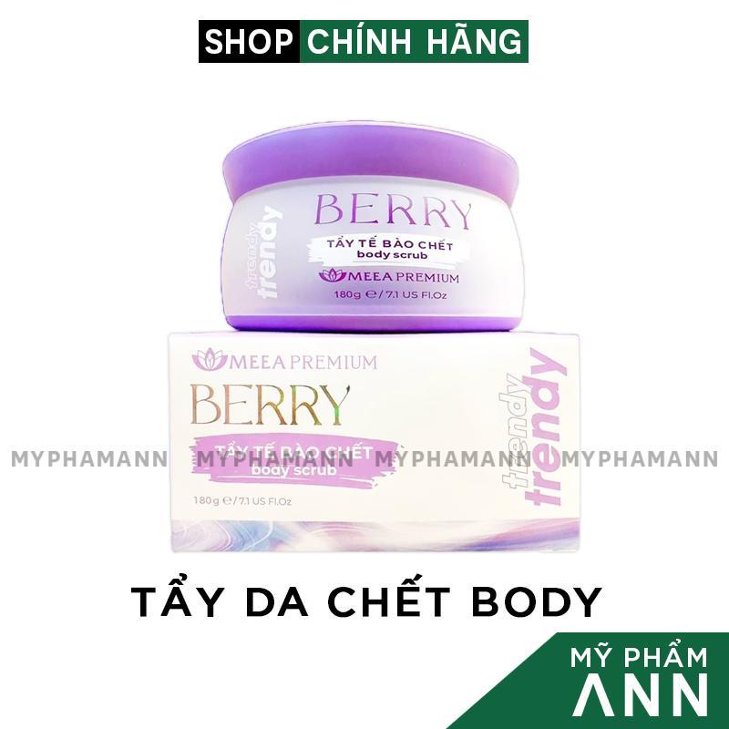Tẩy Tế Bào Chết MeeA Berry Trendy Premium Chính Hãng Body Scrub MeeA Organic
