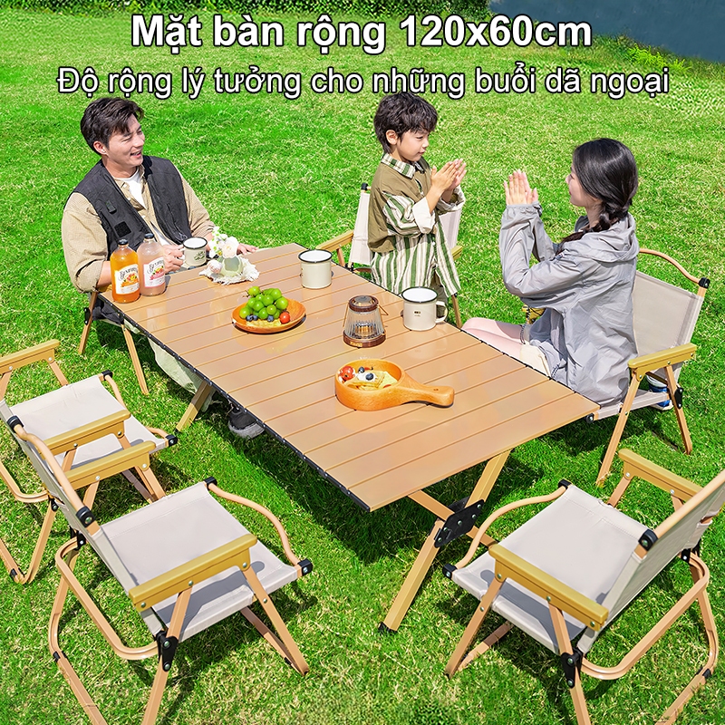 bàn gấp gọn camping, dã ngoại cắm trại du lịch ngoài trời hợp kim nhôm cao cấp siêu nhẹ khung chắc chắn | BigBuy360 - bigbuy360.vn
