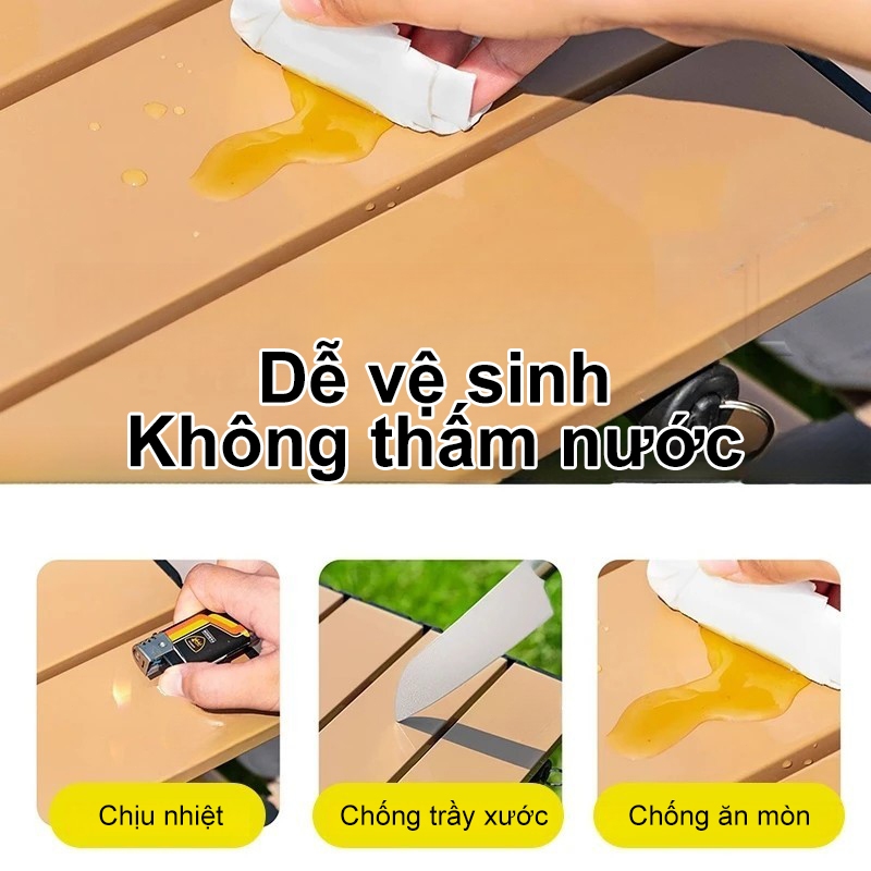 bàn gấp gọn camping, dã ngoại cắm trại du lịch ngoài trời hợp kim nhôm cao cấp siêu nhẹ khung chắc chắn | BigBuy360 - bigbuy360.vn