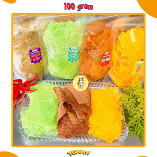 GÓI 100G-BÁNH TRÁNG 3 GOAT FOOD TÂY NINH TRỘN SẴN ĐỦ VỊ (tỏi dầu, xike,tôm cay, phô mai, rong biển.)