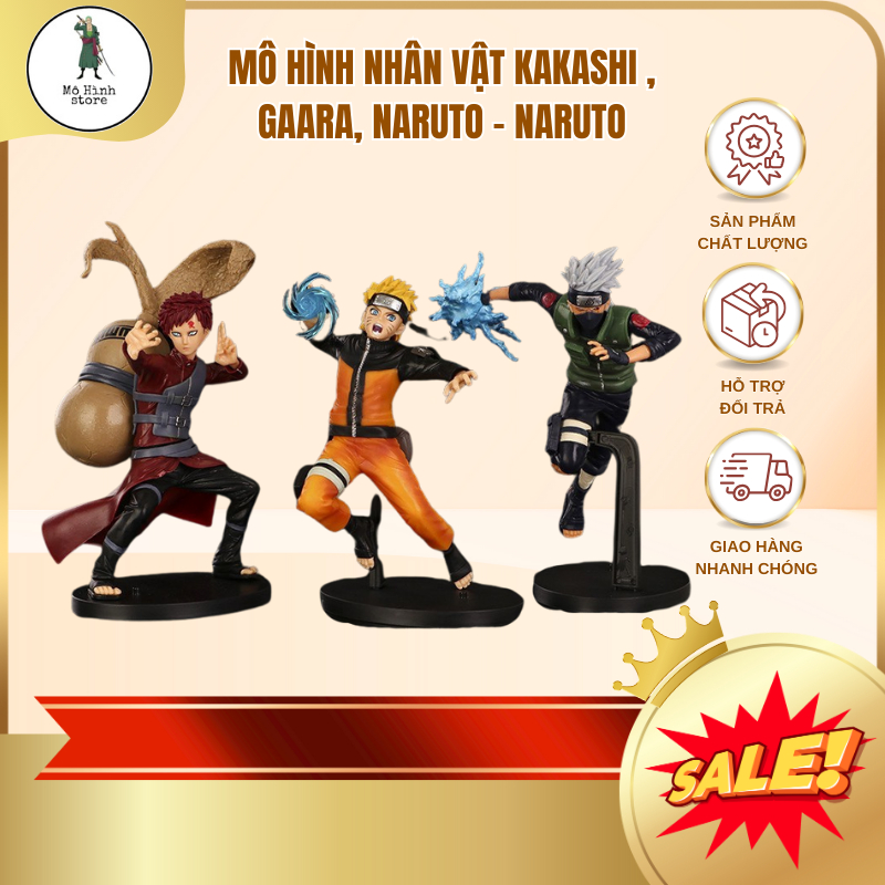 Mô hình nhân vật Kakashi , Gaara, Naruto - Naruto