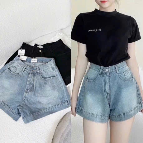 Quần short jeans đùi nữ mềm to gấu lưng cao basic phong cách Hàn Quốc Q101 SUTANO | BigBuy360 - bigbuy360.vn