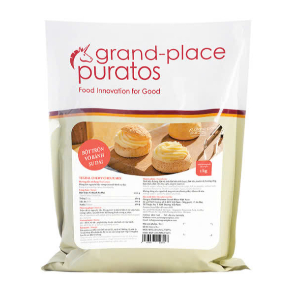 Bột trộn vỏ bánh su dai Puratos 1kg