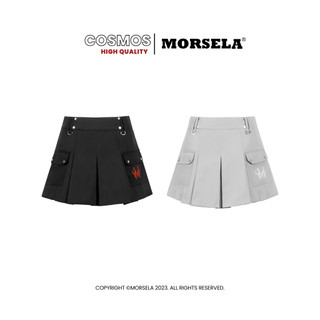  MORSELA® chính hãng - Chân váy túi hộp xếp ly COSMOS SKIRT chất kaki cao cấp dáng xoè kèm quần trong 