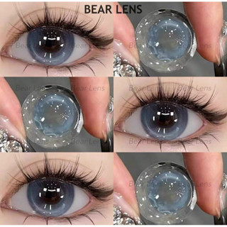 [CÓ CẬN] BEAR LENS Kính Áp Tròng Xanh Douyin Filter Sea Elf Blue Size Nhỏ [Tặng Kèm Khay Dụng Cụ Đựng Lens]