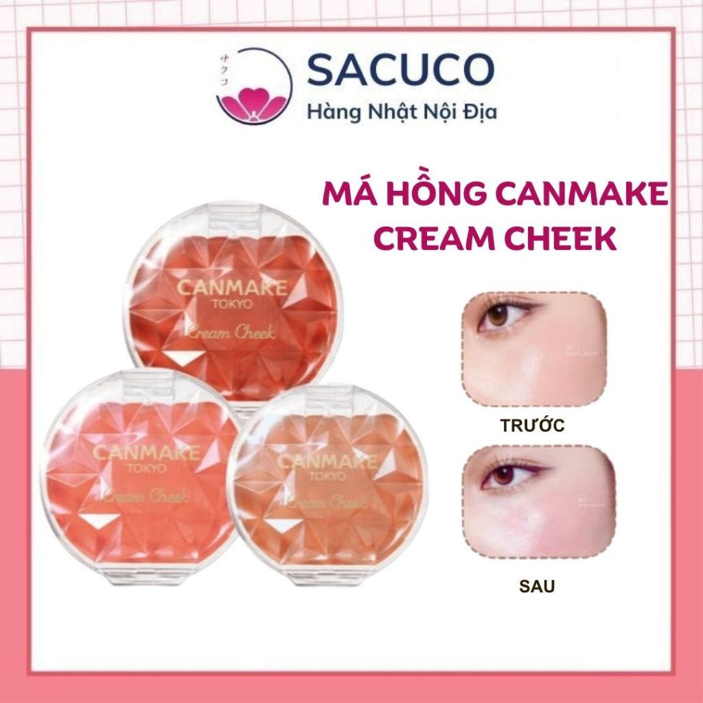  Má hồng dạng kem Canmake Cream Cheek - Nội địa Nhật 