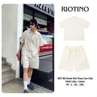 Set Bộ Sơmi Đũi Nam Cao Cấp Cộc Tay Chất Đũi LINEN CAO CẤP dày dặn-thoáng mát ,thấm hút mồ hôi Form Basic SM05