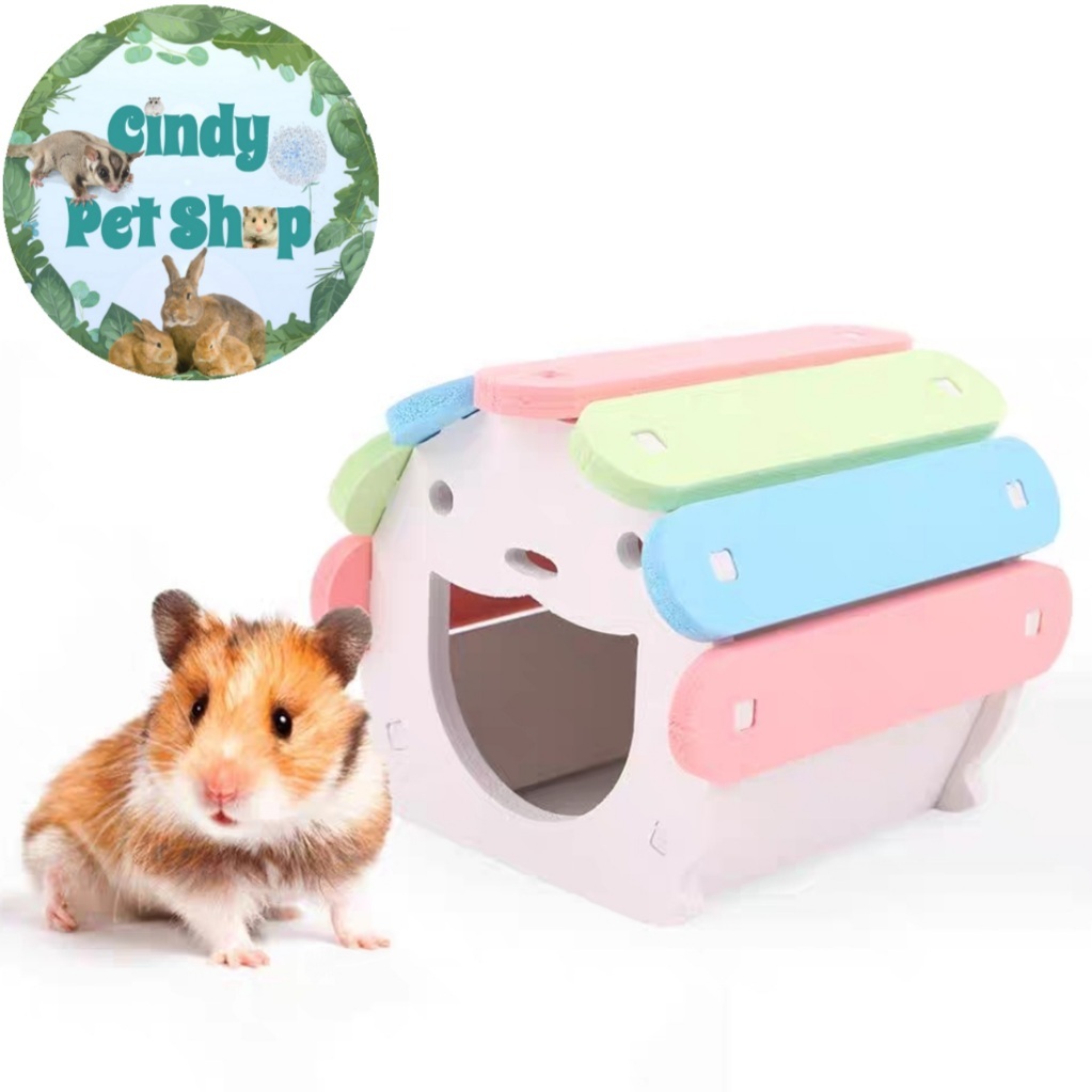 Nhà ngủ lắp ráp gấu mini cho Hamster