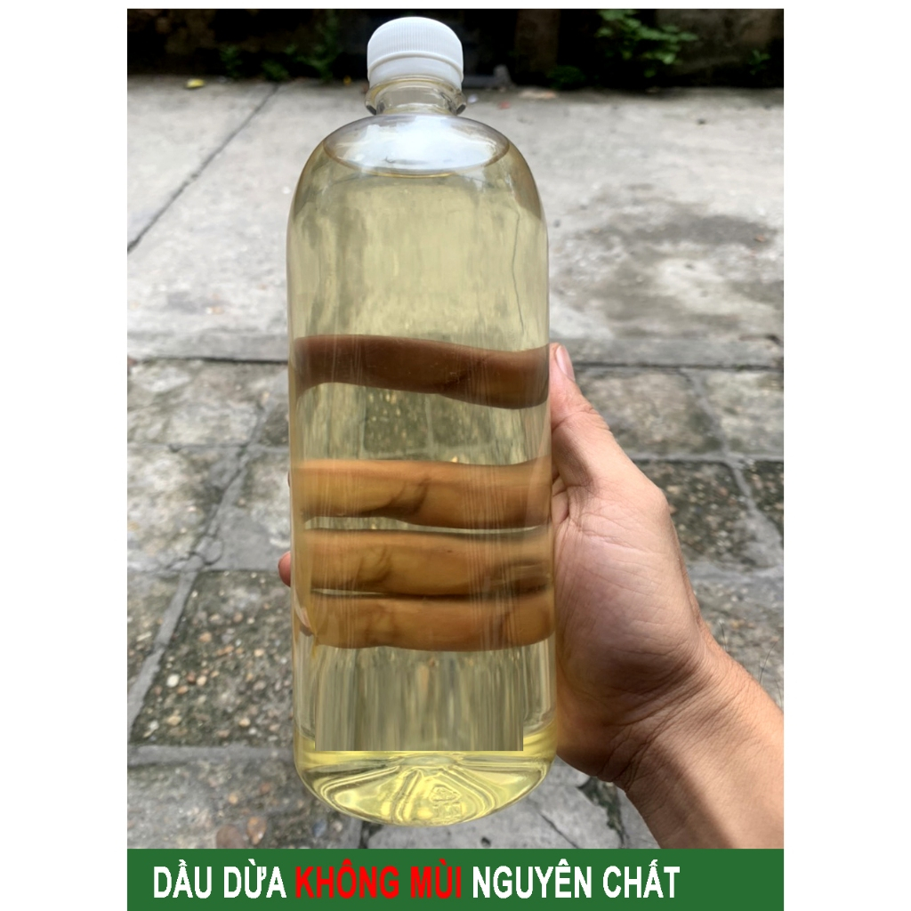 1 Lít - Dầu Dừa Bến Tre Không Mùi , Nguyên Chất 100% ( Massge, Dưỡng Tóc, Chống Rạn Bà Bầu, Chống Hăm Cho Bé, , , , )