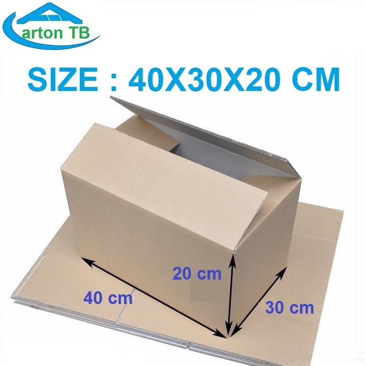 thùng carton lớn size 40x30x20 cm - hộp carton đóng hàng giá rẻ