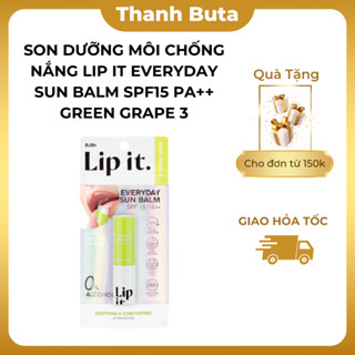  Son Dưỡng Môi Chống Nắng Lip It Everyday Sun Balm Spf15 Pa++ 3g Green Grape 