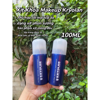 Hàng hot-Xịt khoá nền make up Kryolan 100ml Ultra Setting Vaporizer giúp chống nước mồ hôi dầu 