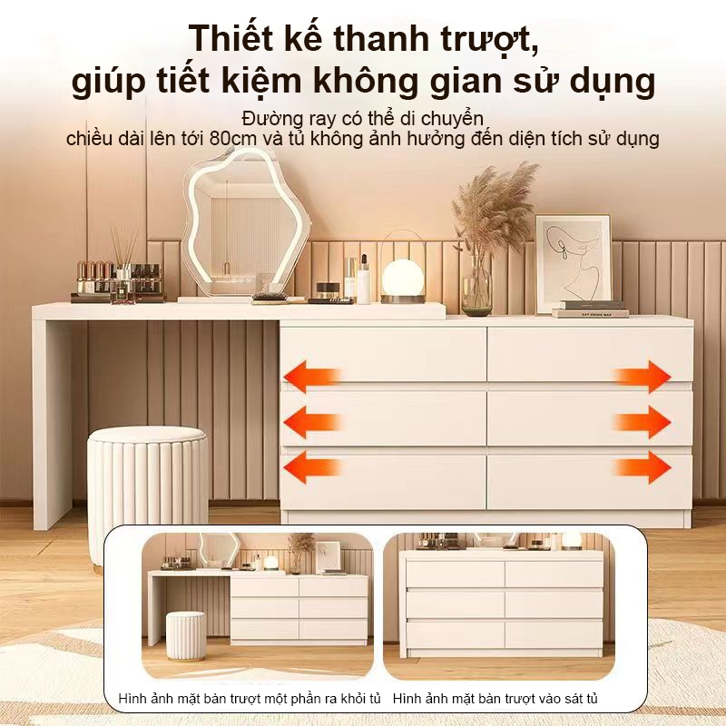 MY Bàn làm việc bàn trang điểm Bàn Phấn thông minh kết hợp, tủ ngăn kéo đa năng để đồ tủlưu trữ | BigBuy360 - bigbuy360.vn