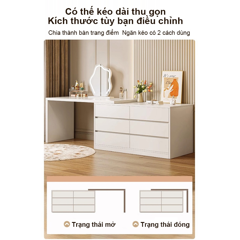 MY Bàn làm việc bàn trang điểm Bàn Phấn thông minh kết hợp, tủ ngăn kéo đa năng để đồ tủlưu trữ | BigBuy360 - bigbuy360.vn