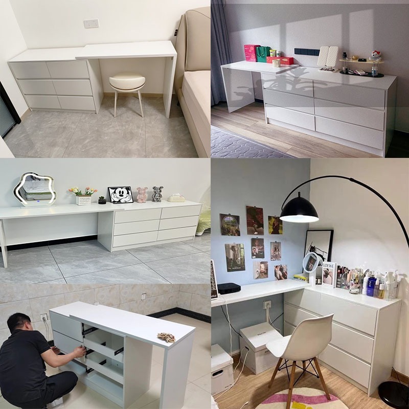 MY Bàn làm việc bàn trang điểm Bàn Phấn thông minh kết hợp, tủ ngăn kéo đa năng để đồ tủlưu trữ | BigBuy360 - bigbuy360.vn