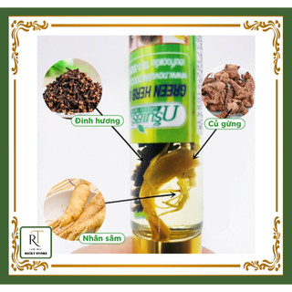 Dầu lăn nhân sâm Green Herb Oil Thái Lan 8ml