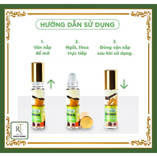 Dầu lăn nhân sâm Green Herb Oil Thái Lan 8ml