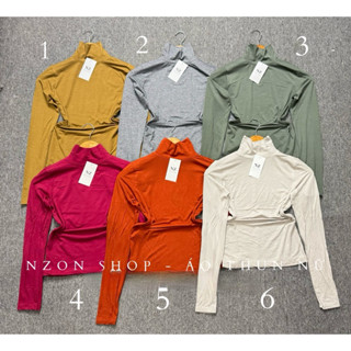 ÁO THUN CỔ LỌ TAY DÀI ÔM BODY - Ủ KEM CỒ CAO 5 PHÂN CO GIÃN 4 CHIỀU