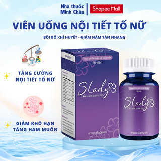  Viên Uống Slady - Cải Thiện Nội Tiết Giảm Khô Hạn Bốc Hỏa,Mất Ngủ Điều Hòa Kinh Nguyệt Chính Hãng 