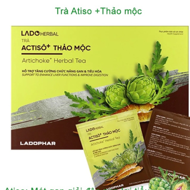 Trà Atiso + Thảo Mộc Ladophar Đà Lạt