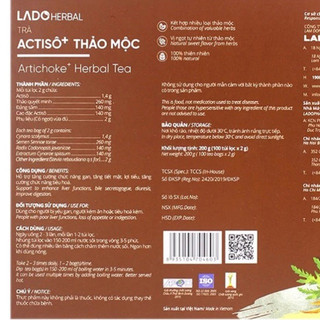 Trà Atiso + Thảo Mộc Ladophar Đà Lạt