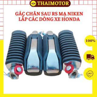 Gác chân sau xe máy mạ Niken cao cấp - Phù hợp cho tất cả các dòng xe số, xe ga Honda, kiển xe RS