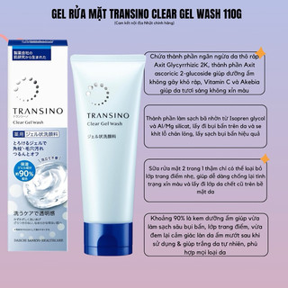 Sữa rửa mặt Transino Clear Wash 100g