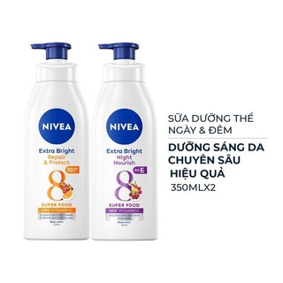 Dưỡng Thể Trắng Da Niv Extra White 525ml - 600ml