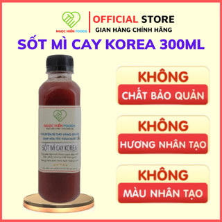  Sốt nấu mì cay Hàn Quốc pha sẵn  1 chai 300ml pha thêm 700ml nước NGỌC HIỂN FOODS 