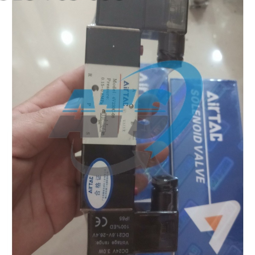 ATS_Van điện từ đôi 5 cổng 3 vị trí 4V230 -08 loại tốt