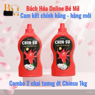 Combo 2 Chai Tương Ớt Chinsu Chai 1kg Đậm Vị Cay, Bùng Vị Ngon