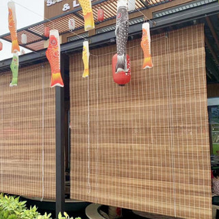  Mành tre than hóa che nắng Rộng 1,5m 2m,2,5m,3m ,Rèm tre trúc hấp cacbon che mưa,Màn sáo tre 