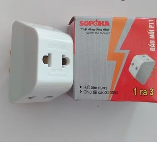 Đầu nối 1 ra 3 sopoka p11 chịu tải 2200w