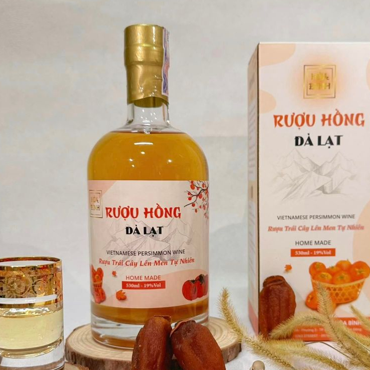 Rượu Hồng Lên Men [ 530ML ] Đặc sản Đà Lạt