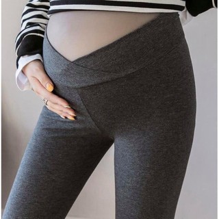 Quần legging bầu cạp chéo