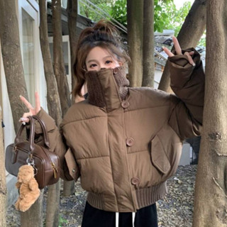   Sẵn  Áo Phao Nữ Áo Phao Béo Dáng Ngắn Cổ Cao Áo Khoác Phao Nữ Dáng Ngắn Kiểu Hàn Quốc Áo Phao Đi Làm Đi Chơi AP061 