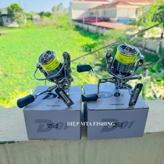 (TẶNG KHOÁ LURE) Máy câu cá Lure Đứng Cao Cấp Orca  D01 Có Sẵn Dây Pe -Tiện lợi có 2 loại tay quay đơn và tay quay đôi